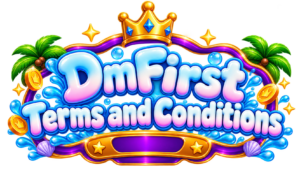 DmFirst Terms and Conditions page banner with platform logo and branding