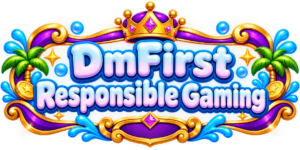 DmFirst Responsible Gaming page banner with platform logo and branding